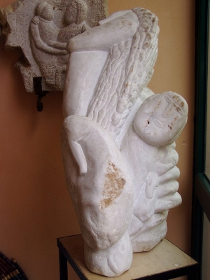 Scultura Moderna in Marmo Bianco Carrara - Trittico Скульптуры Италии из мрамора Каррара