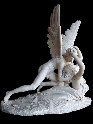Statua in Marmo raffigurante due Angeli Скульптуры Италии из мрамора Каррара