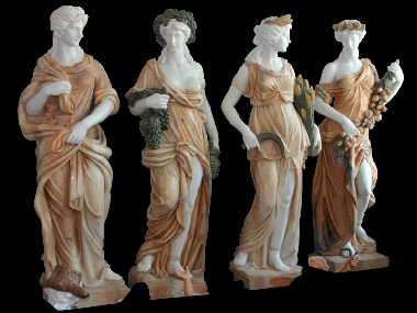 Statue in Marmo fatte a mano rappresentati le quattro stagioni Скульптуры Италии из мрамора Каррара