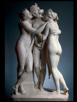 Scultura in Marmo "Le tre Donne" Скульптуры Италии из мрамора Каррара